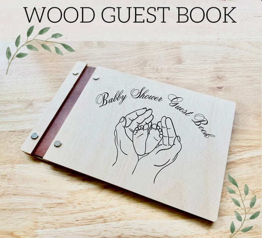 Wooden Guest Book